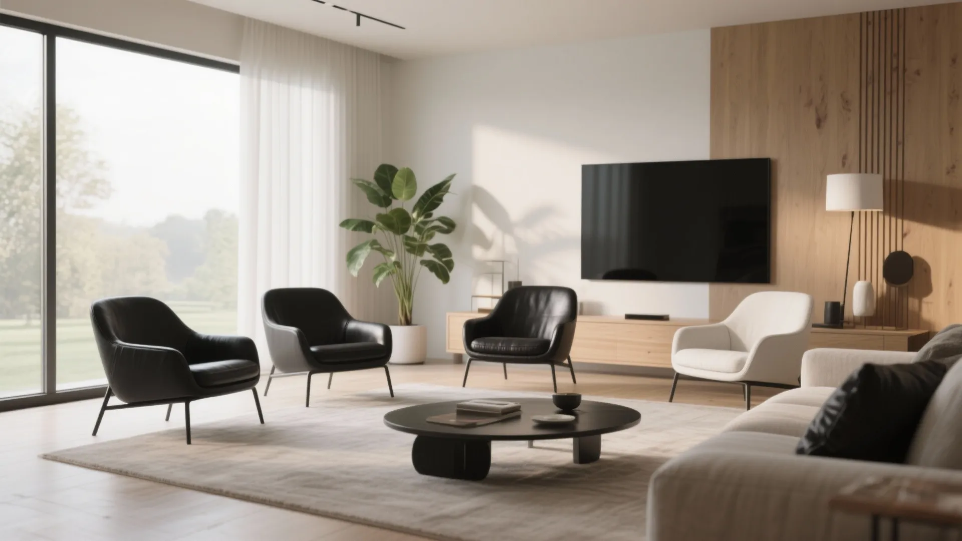 5 Black and White Living Room Chair Ideas: Stylish contrasts and space-saving tricks for modern living rooms