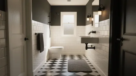 Black and White Bathroom Tiles: 5 Bold Ideas