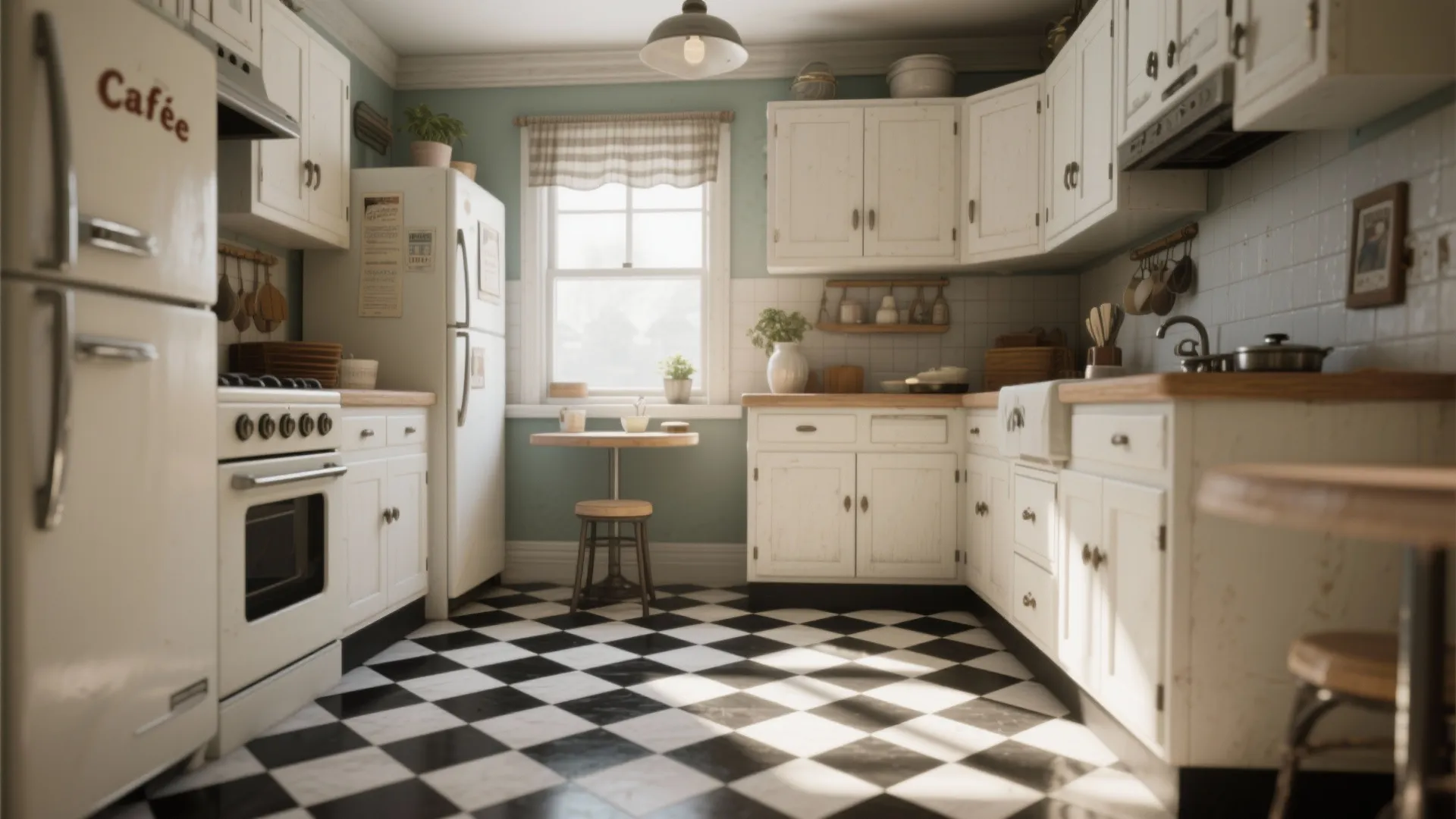 1. Classic Black and White Checkered