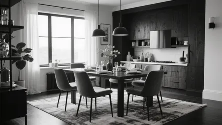 10 Black & White Dining Room Ideas