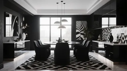 5 Black and White Dining Room Ideas