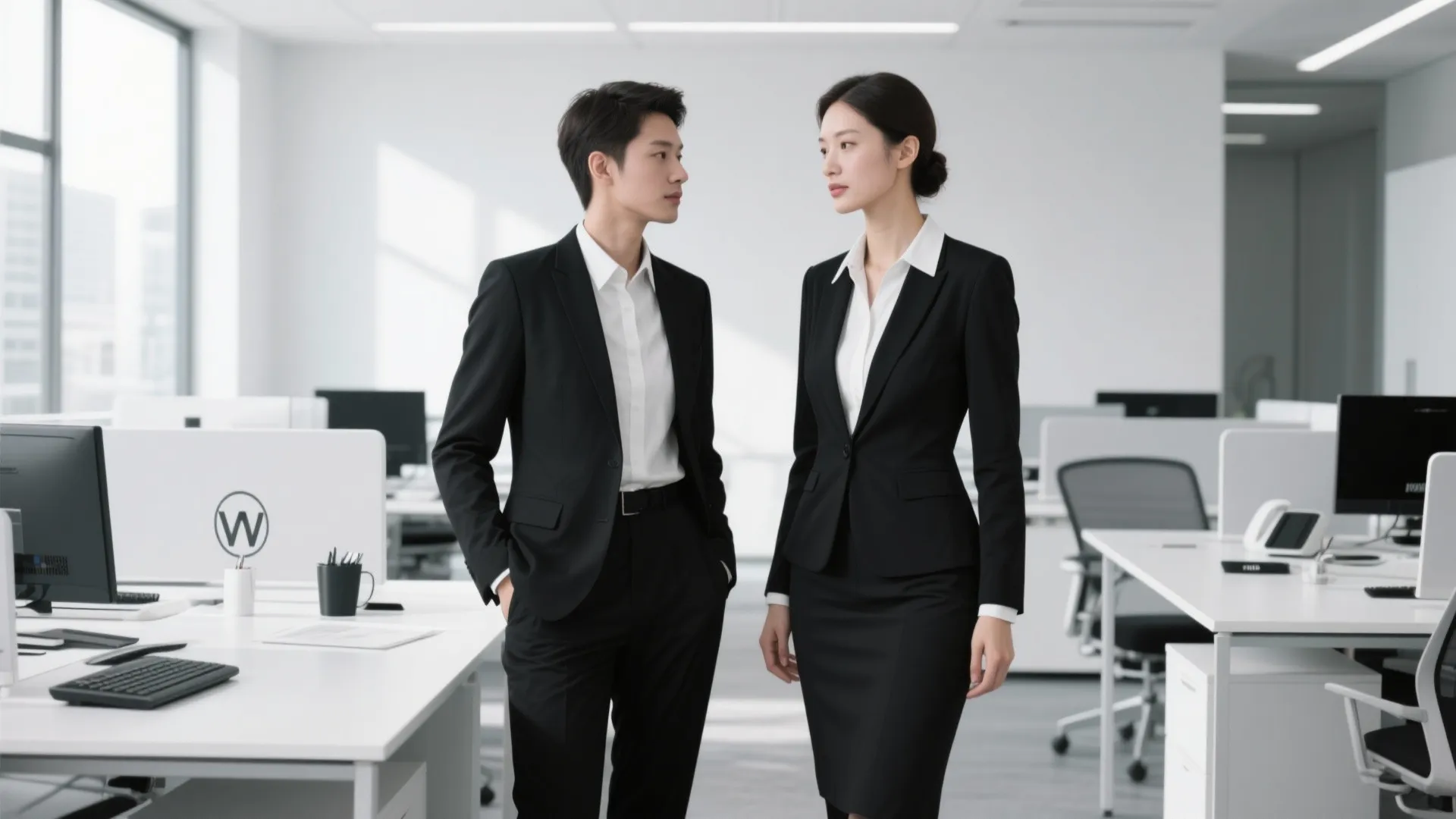 1. Classic Black & White Duo