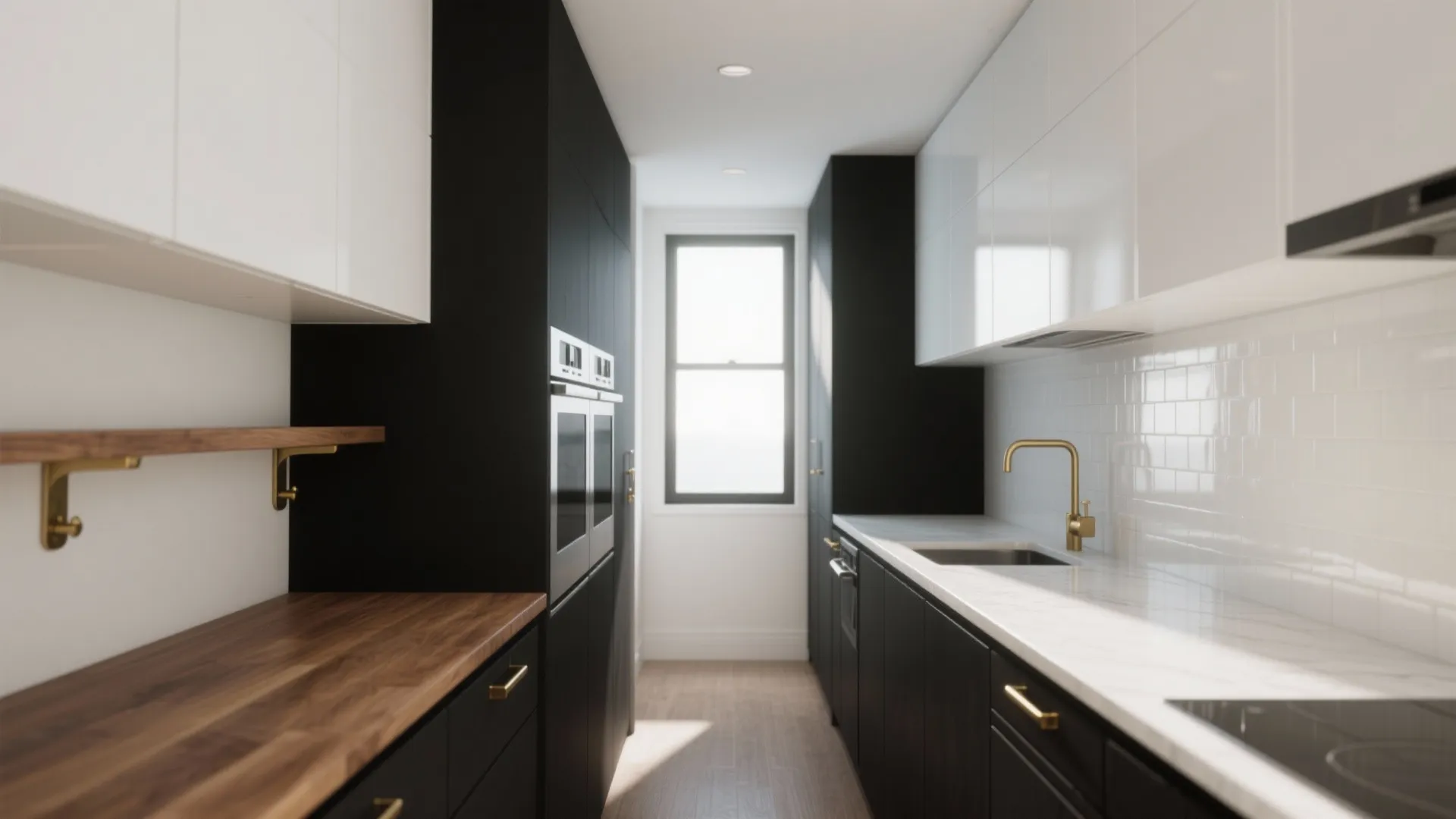 Small Black and White Kitchen Ideas — 5 Tips: Practical black and white small kitchen ideas from a designer with 10+ years experience