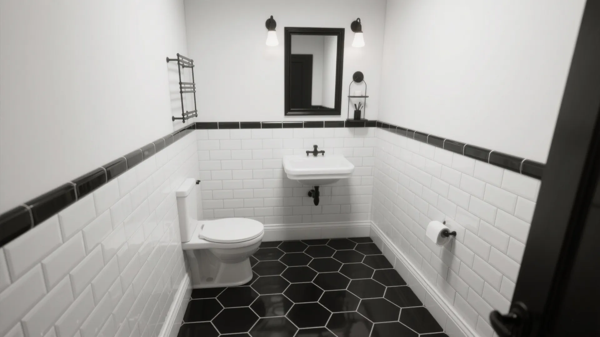 High-Contrast Black-and-White Geometry