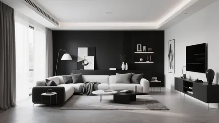 10 Black White and Grey Living Room Ideas
