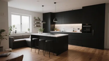 Black and White Kitchen Island Ideas