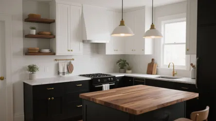 5 Black and White Kitchen Cabinet Ideas