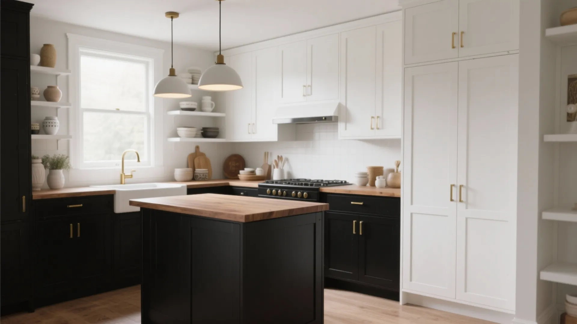 5 Black and White Kitchen Cabinets Ideas