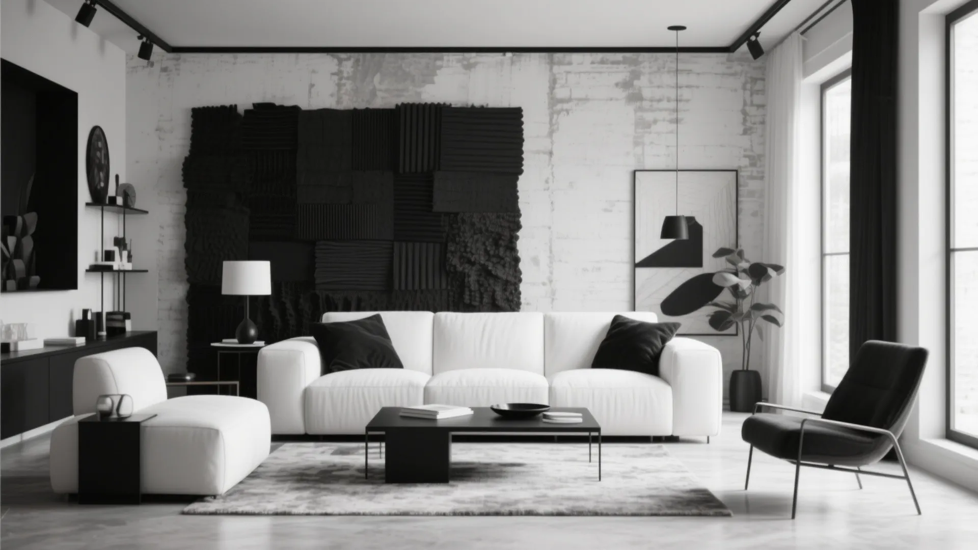 8. Black & White Monochrome Palette