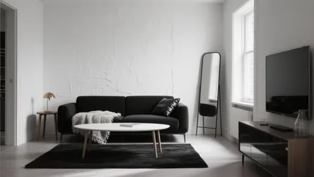 Small Black and White Living Room — 5 Ideas