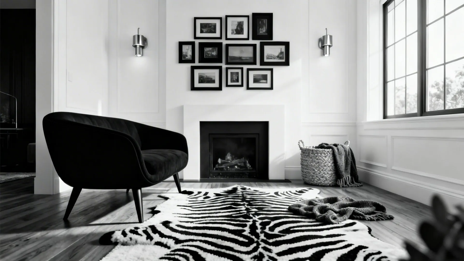 5 Black & White Living Room Ideas