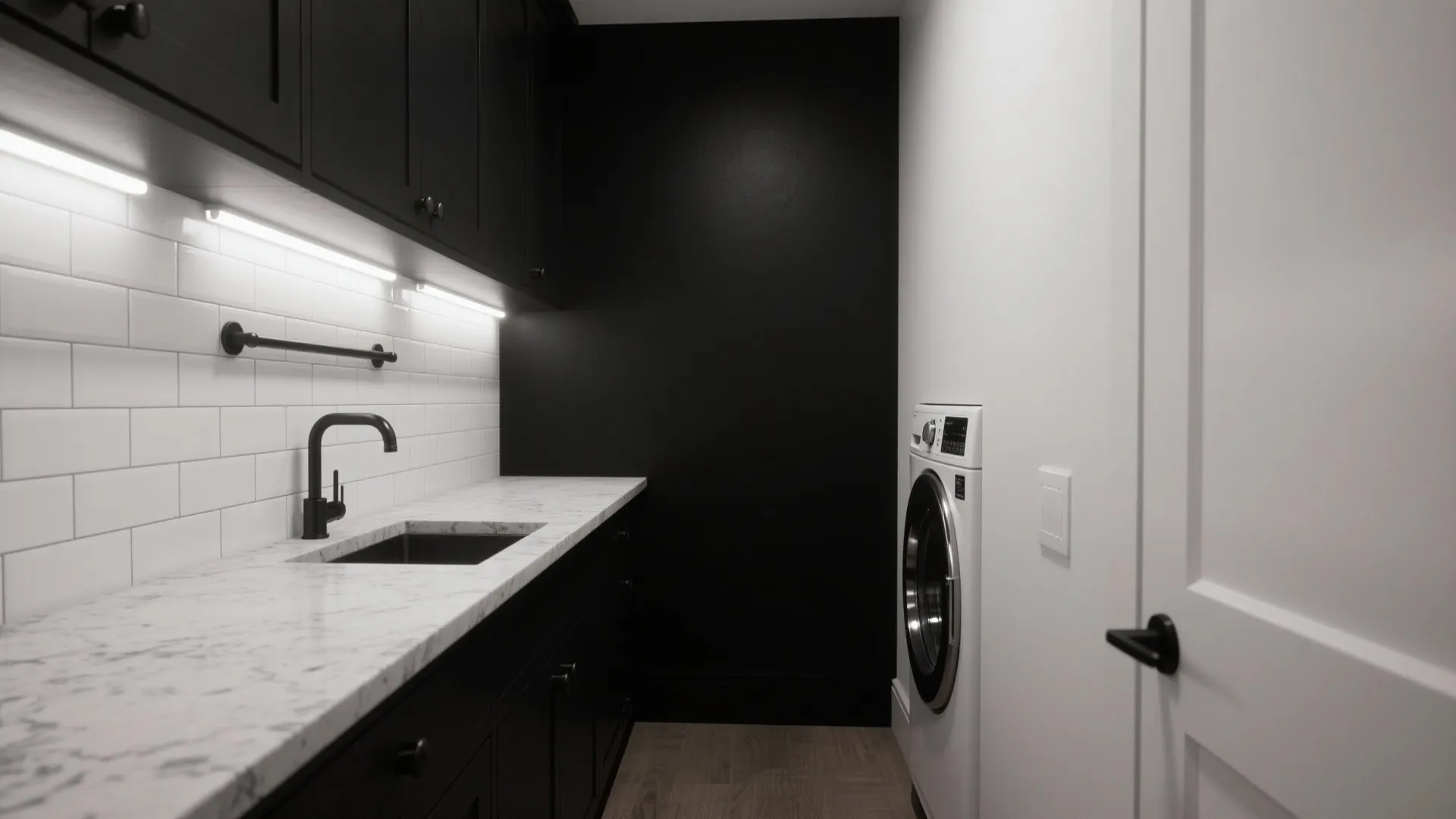 High-Contrast Black and White with Matte Finishes