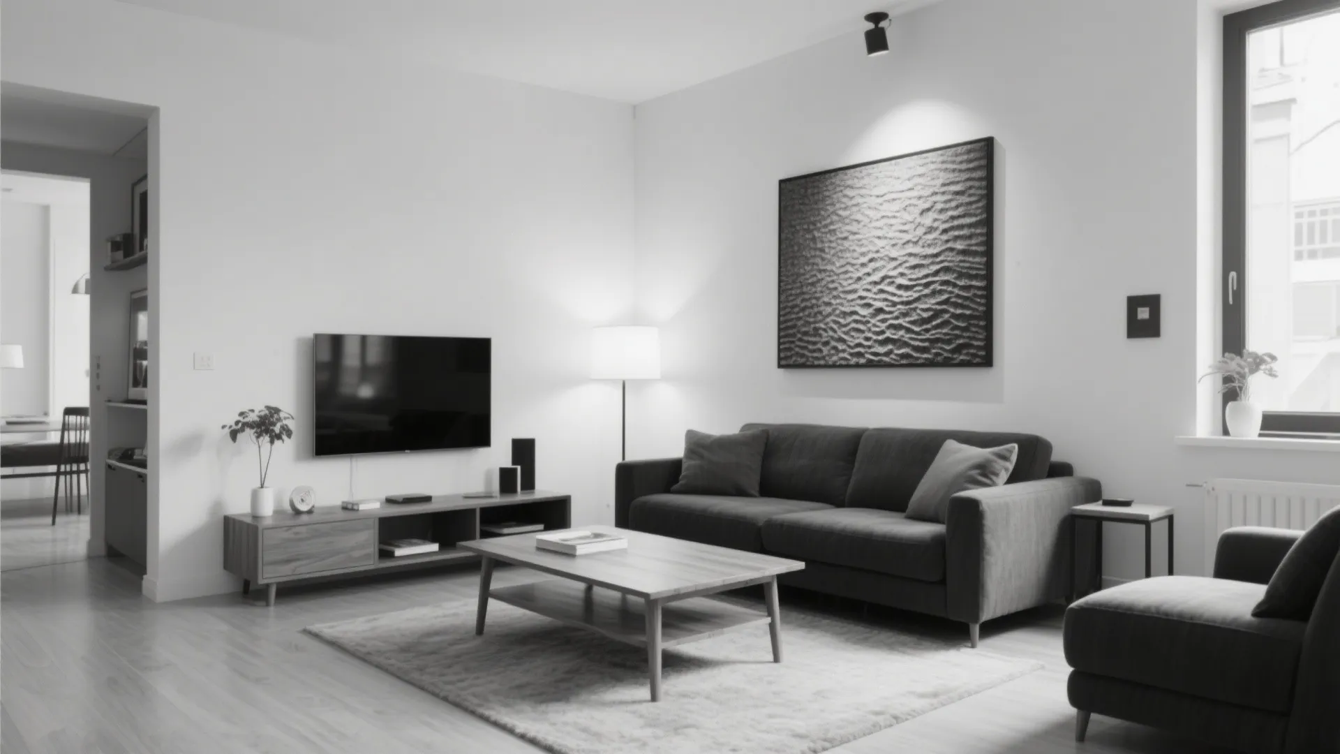 5. Black and White Modern Contrast