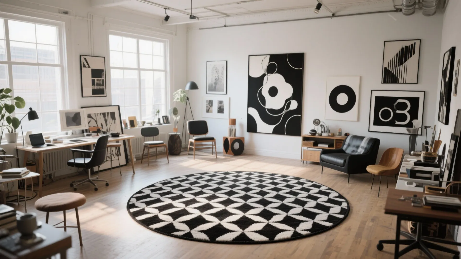 9. High-Contrast Black and White