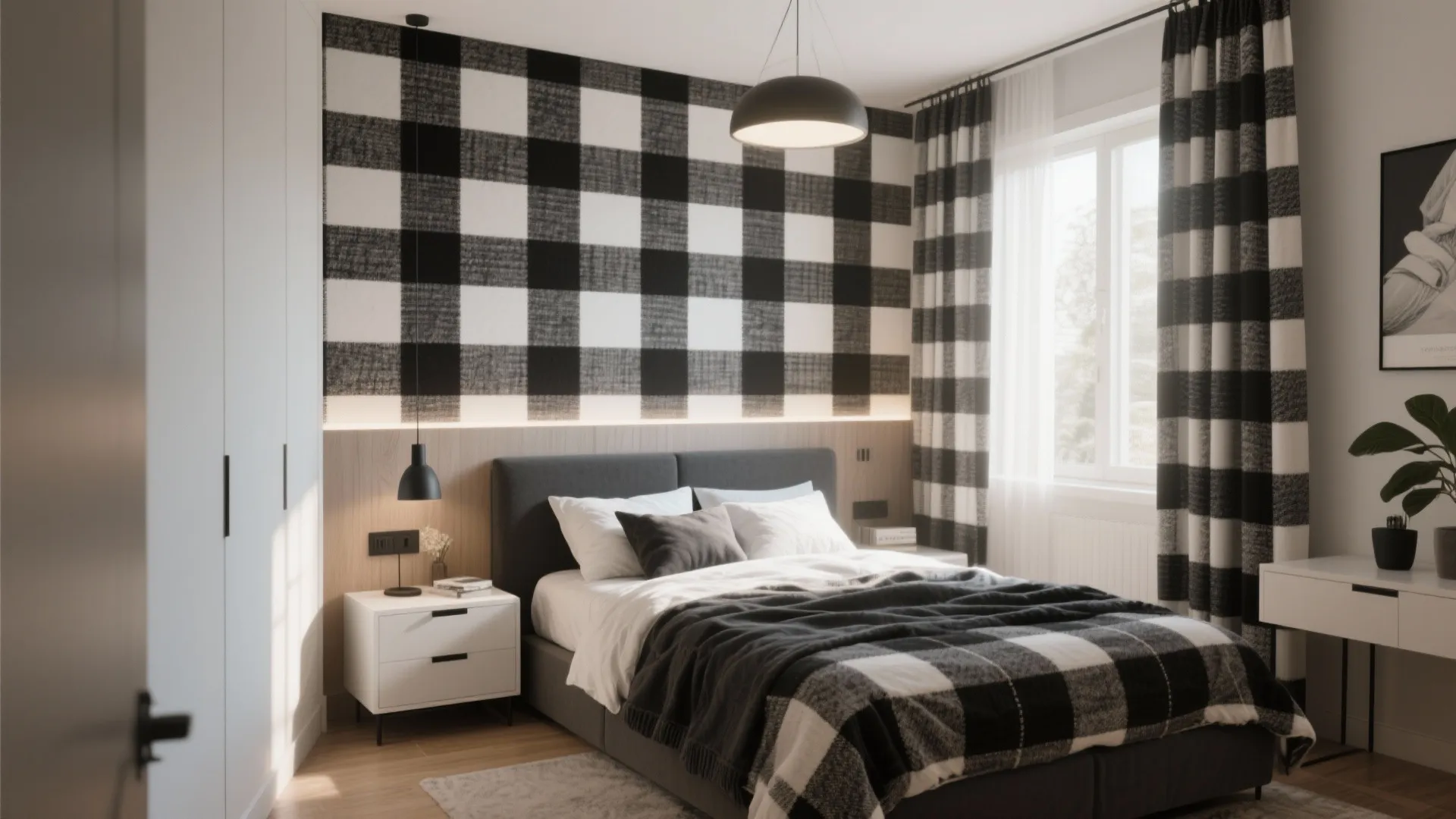 Black and White Plaid Bedroom Ideas: Explore Creative Designs with Classic Patterns