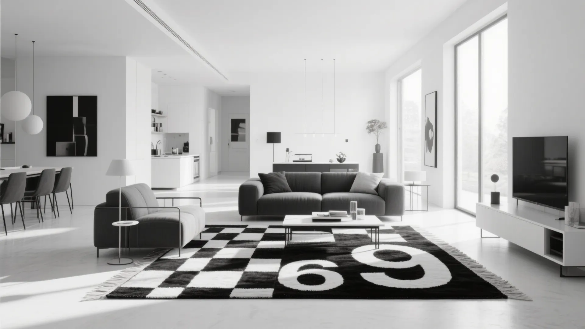 8. High-Contrast Black & White