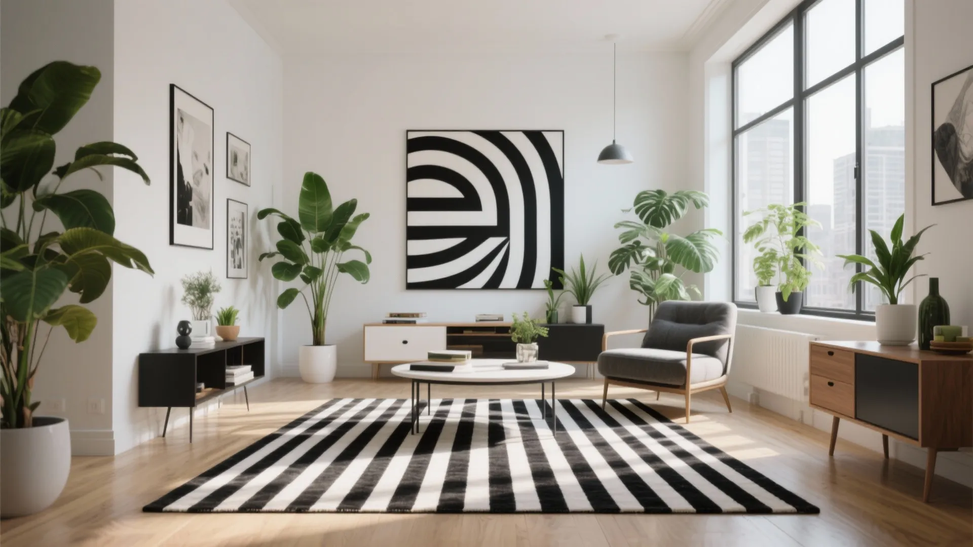 Graphic Black-and-White Contrast