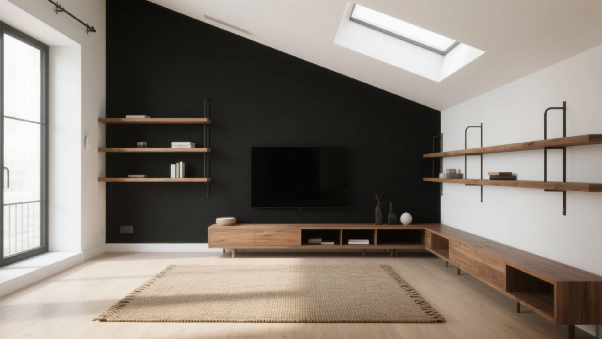 Black + White (with Wood Accents)