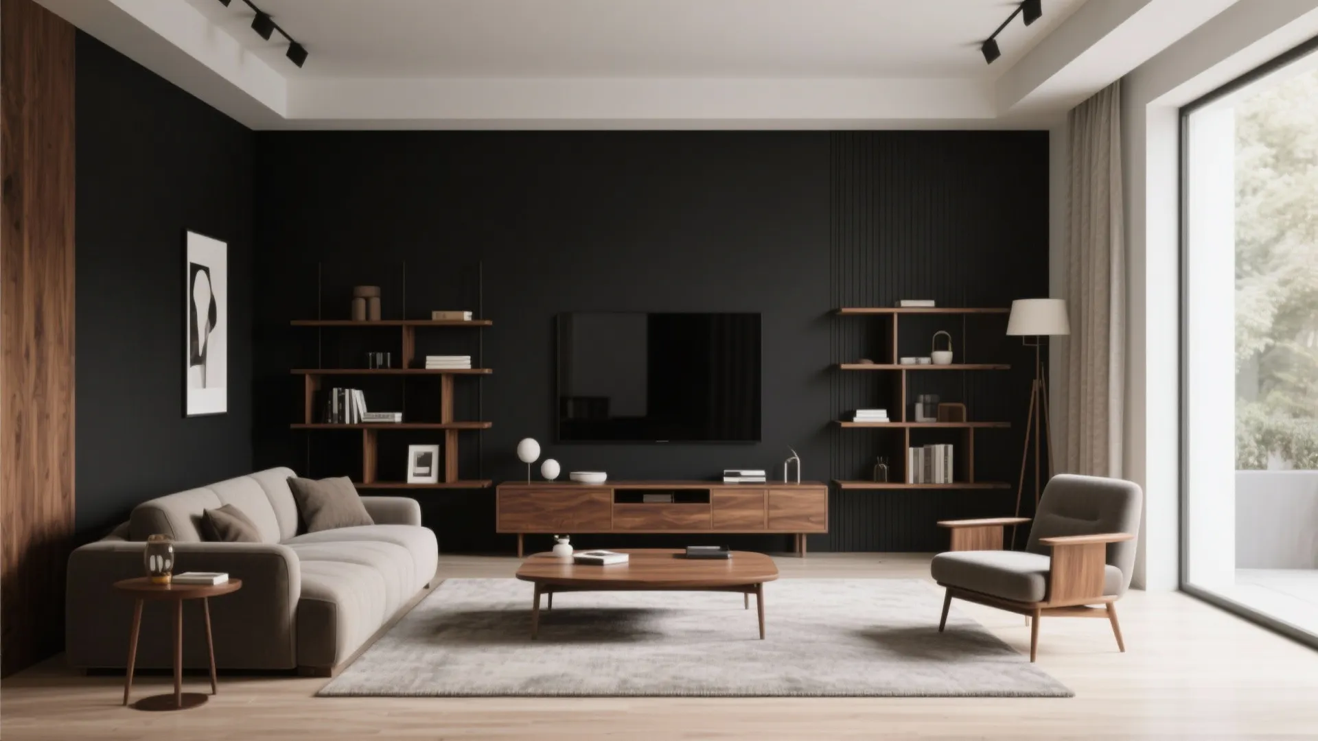 10. Black and Wood Balance