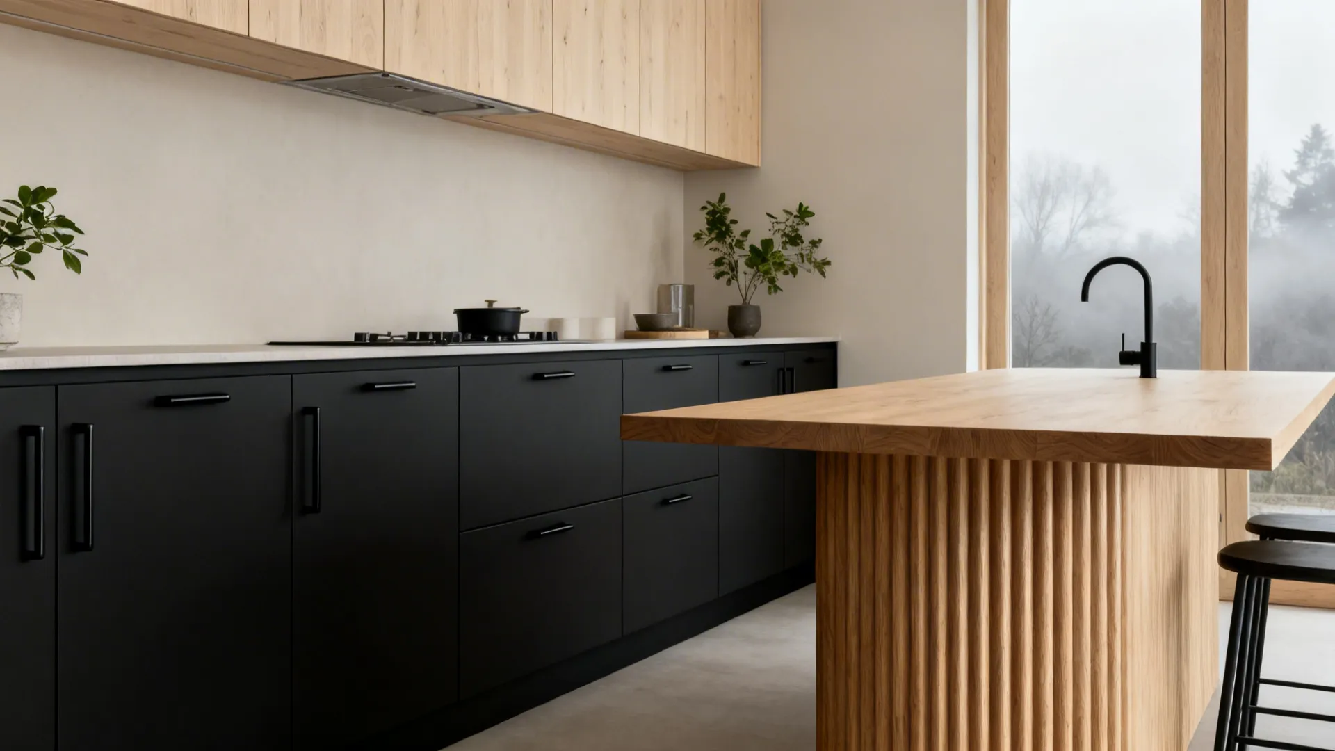 Black and Wood: Scandi-Japandi Balance