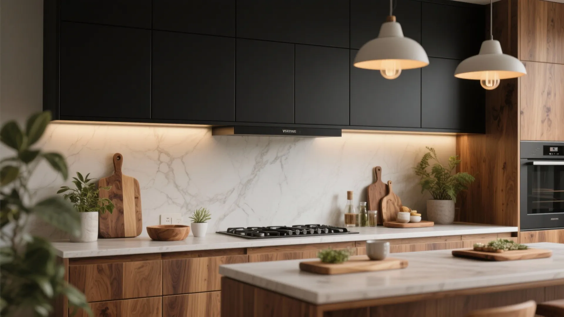 Black and Wood Warmth