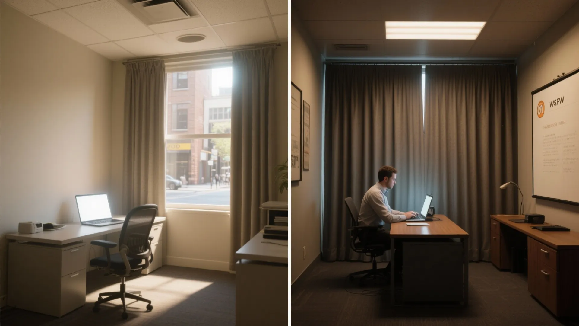 Office Blackout Curtains for Focused Work