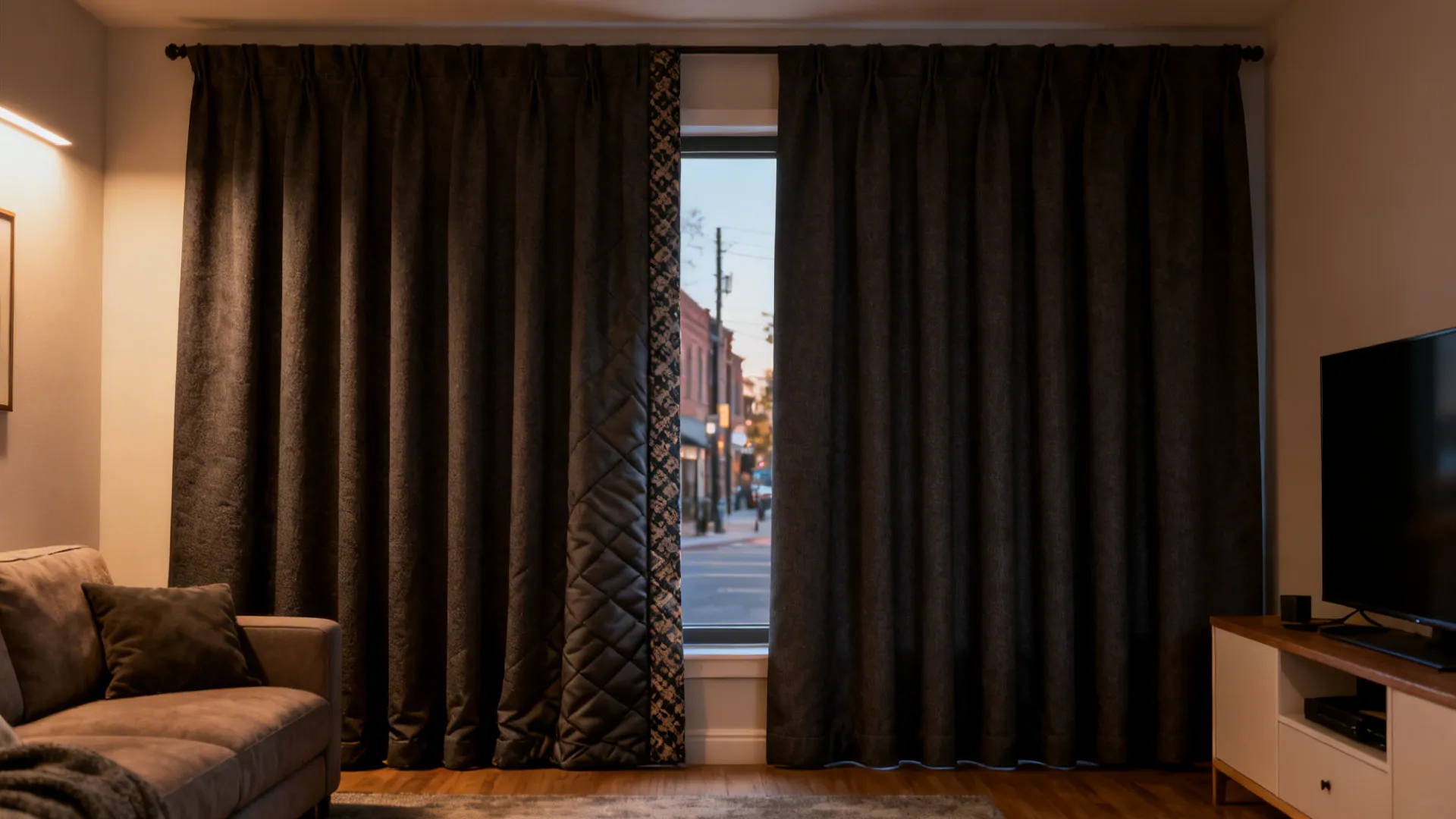 2. Blackout Curtains (Functional and Cozy)