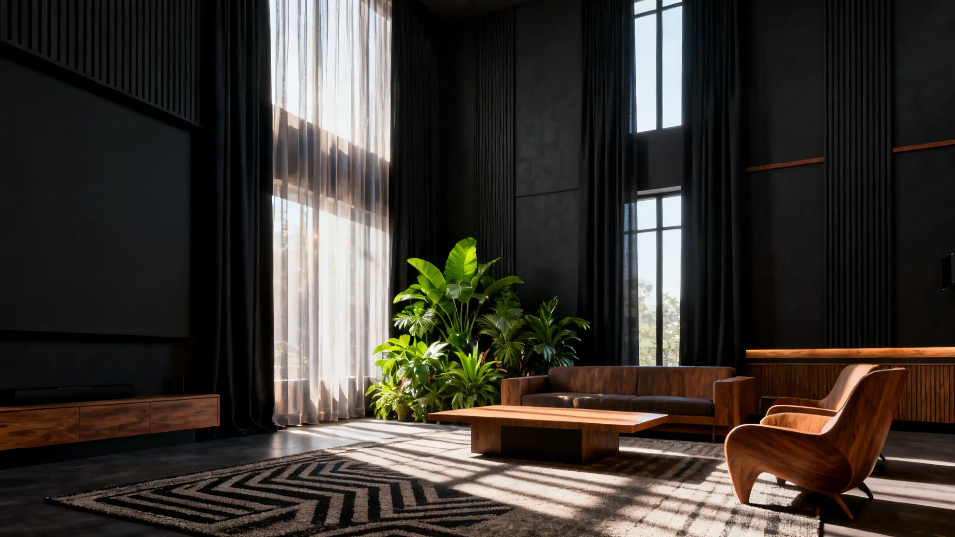 Modern Blackout Curtains: 5 Living Room Ideas