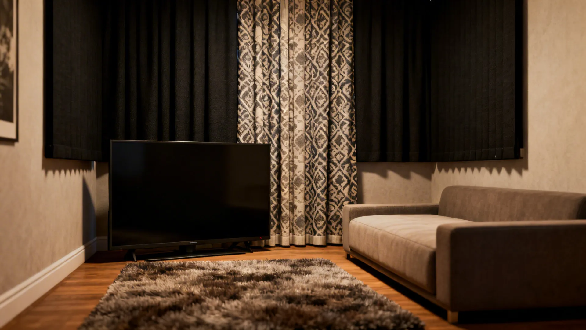 2. Blackout panels with decorative ride-alongs