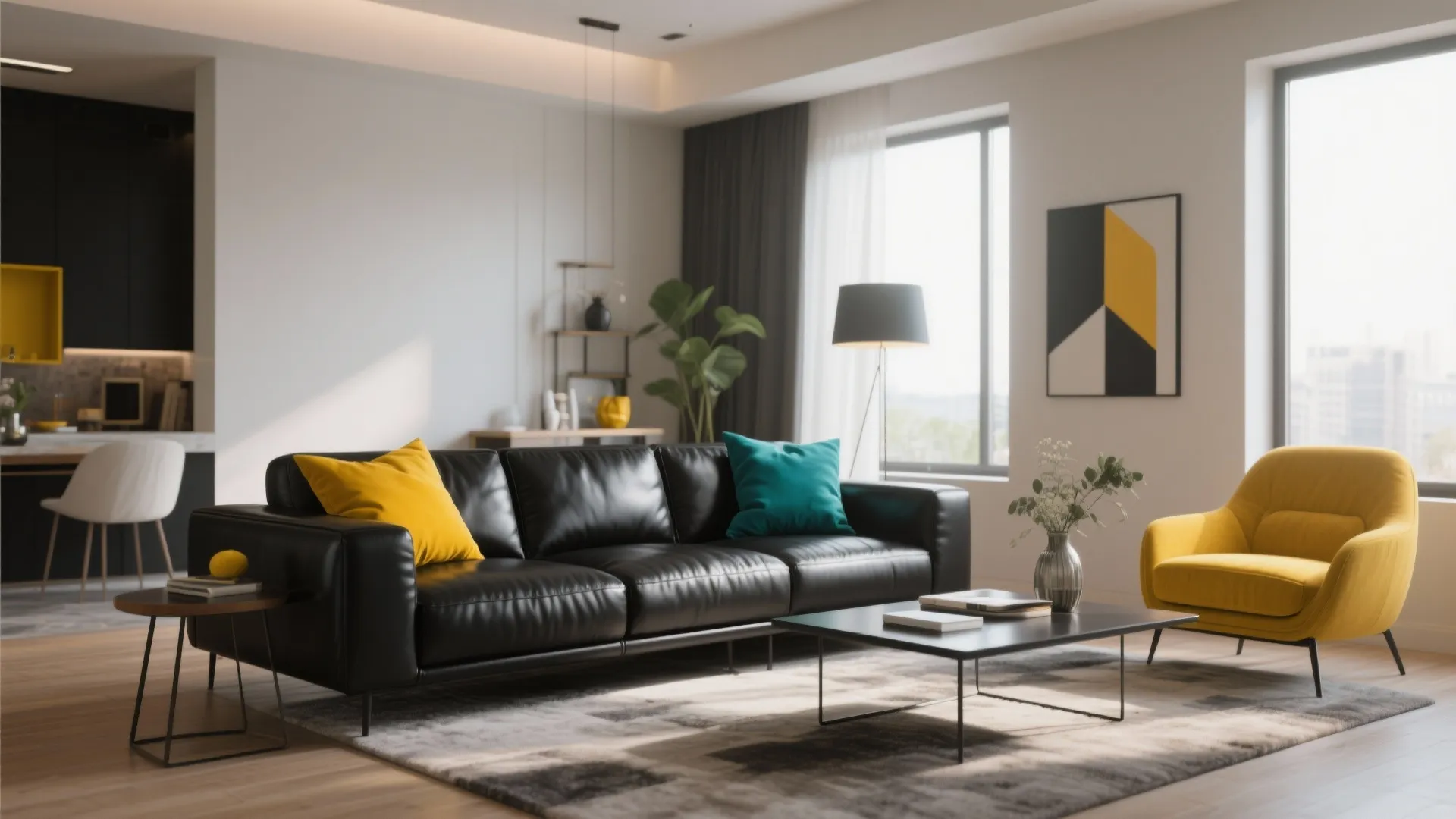 4. Pops of Bold Color