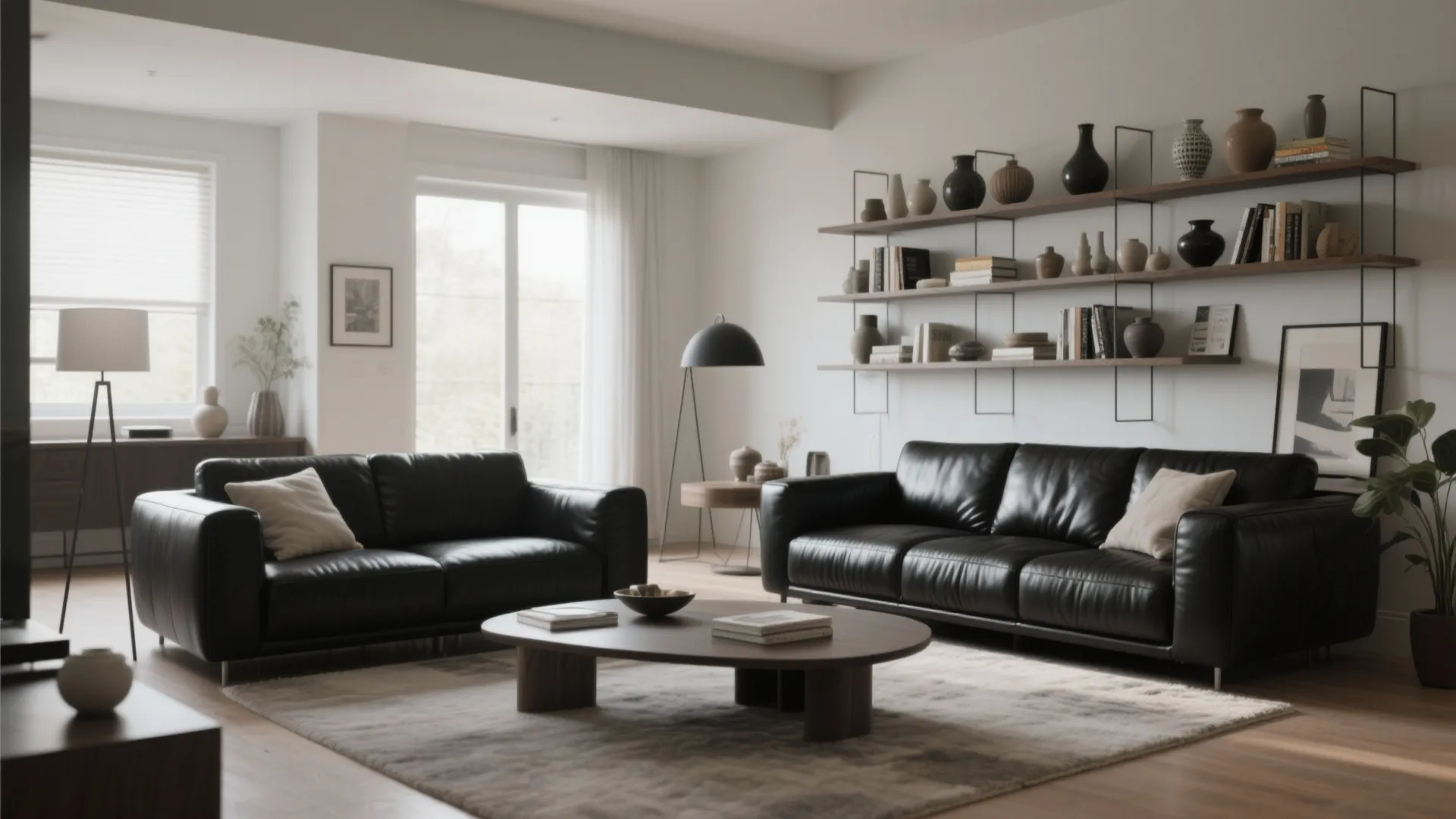 9. Open Shelving with Decor Pieces