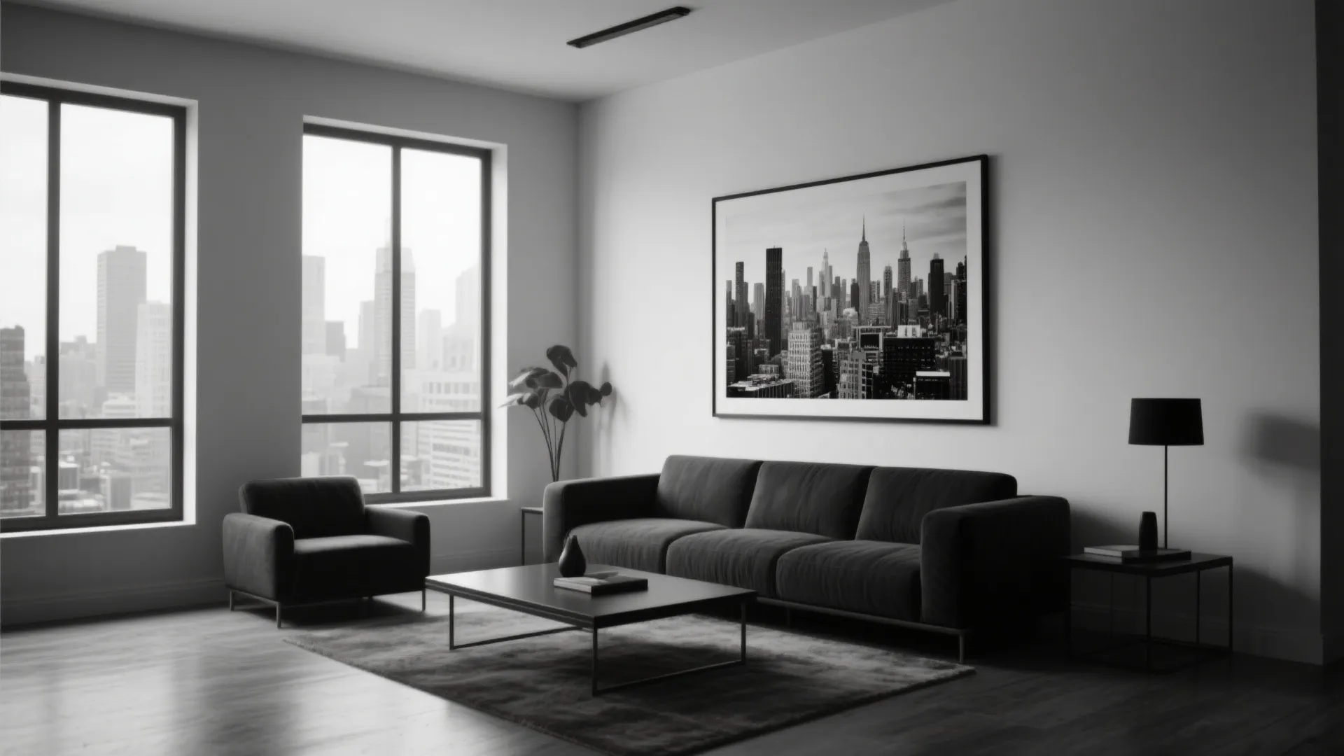 4. Black-and-White Cityscapes