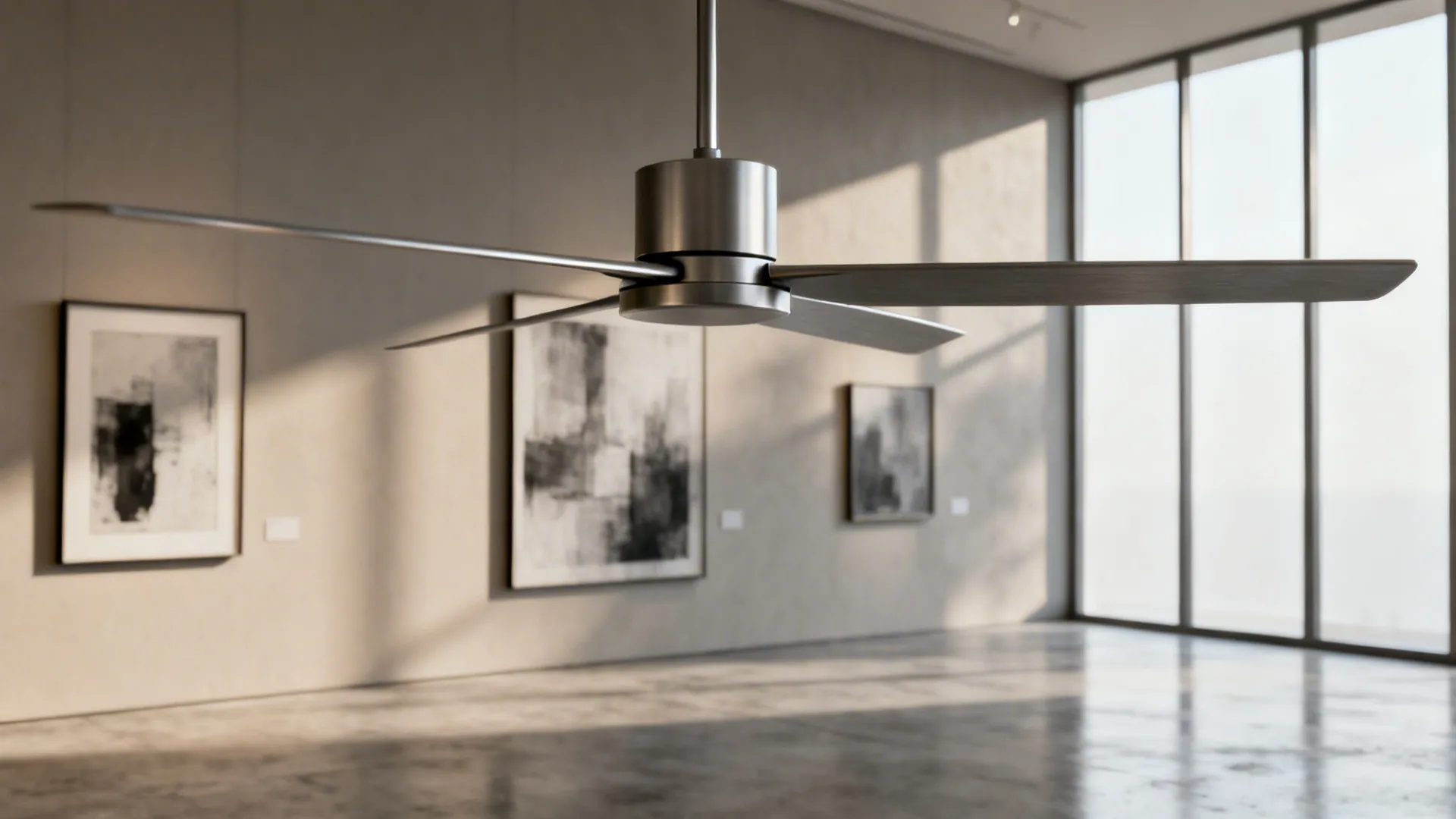 1. Minimalist blade-less look for a clean living room