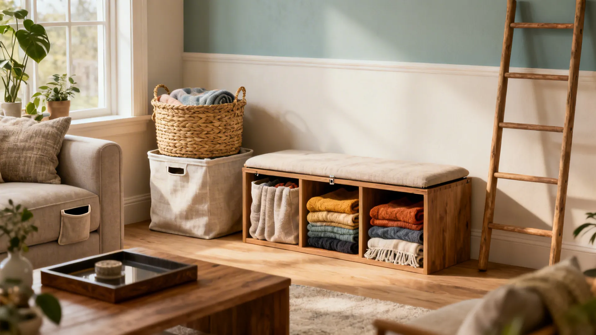 5 Smart Storage Ideas for Living Room Blankets