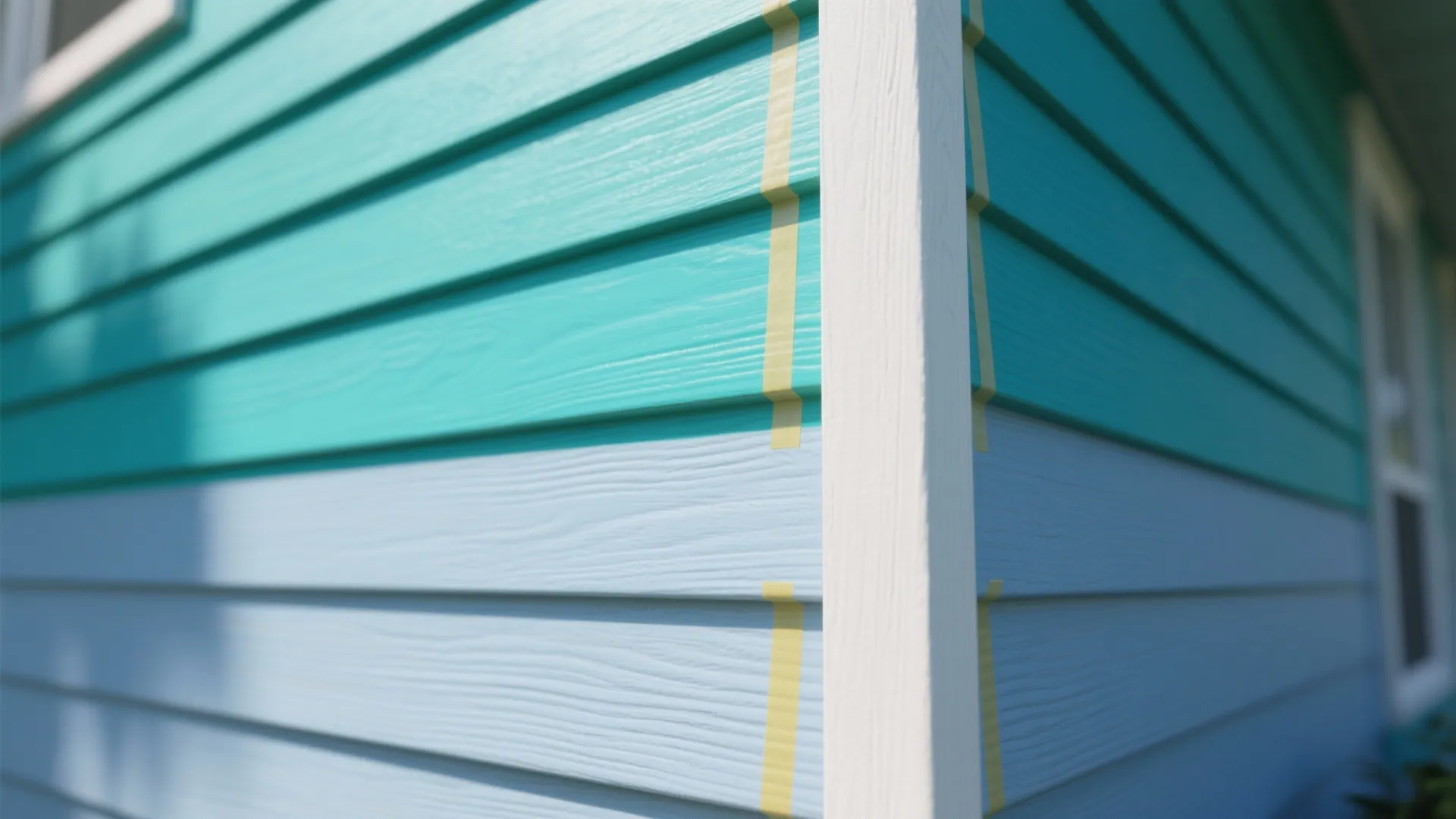 4. Bleeding two-tone siding