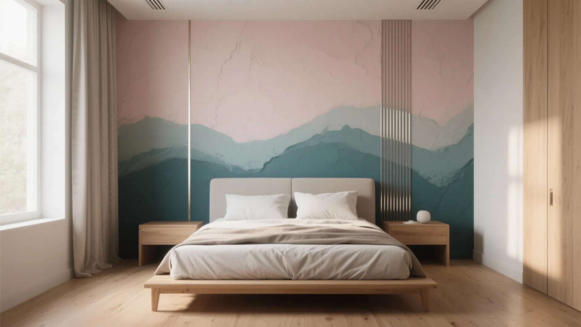 Abstract Blended Accent Wall — 5 Ideas: How to paint an abstract blended accent wall in a bedroom with practical tips from my studio