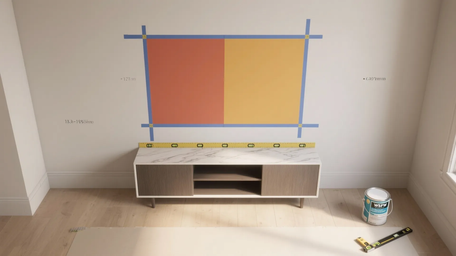 Gallery Wall Meets Color Blocking