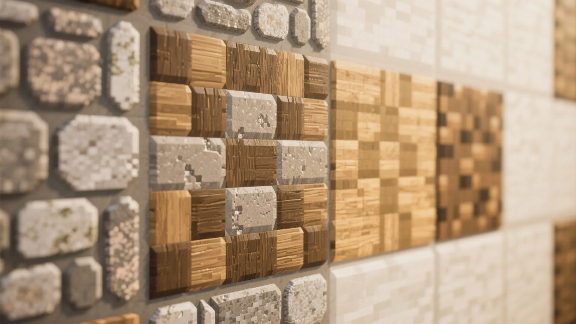 Block-Pattern Wall Panels