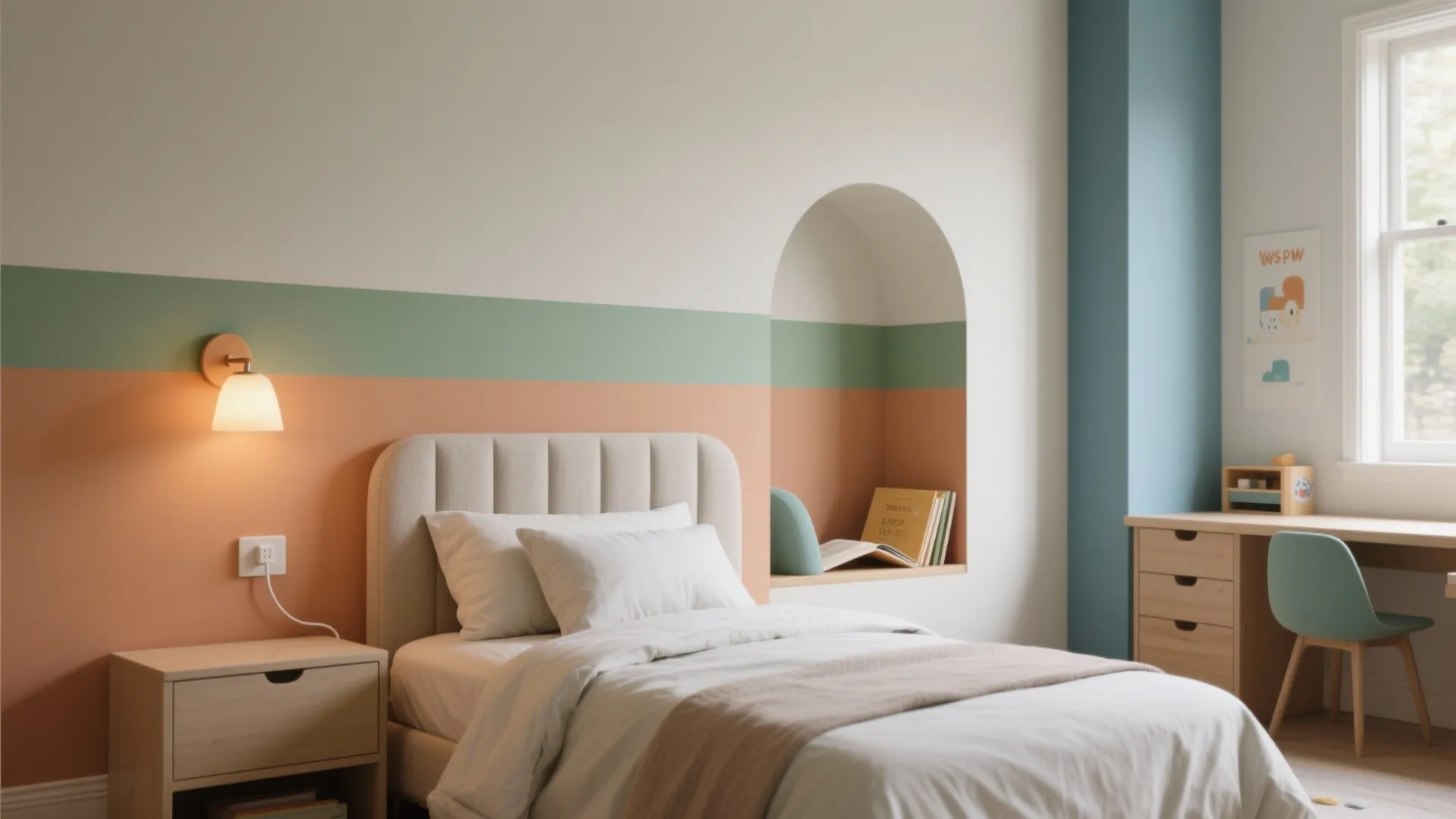 Color Blocking + Lighting: A Room That Grows