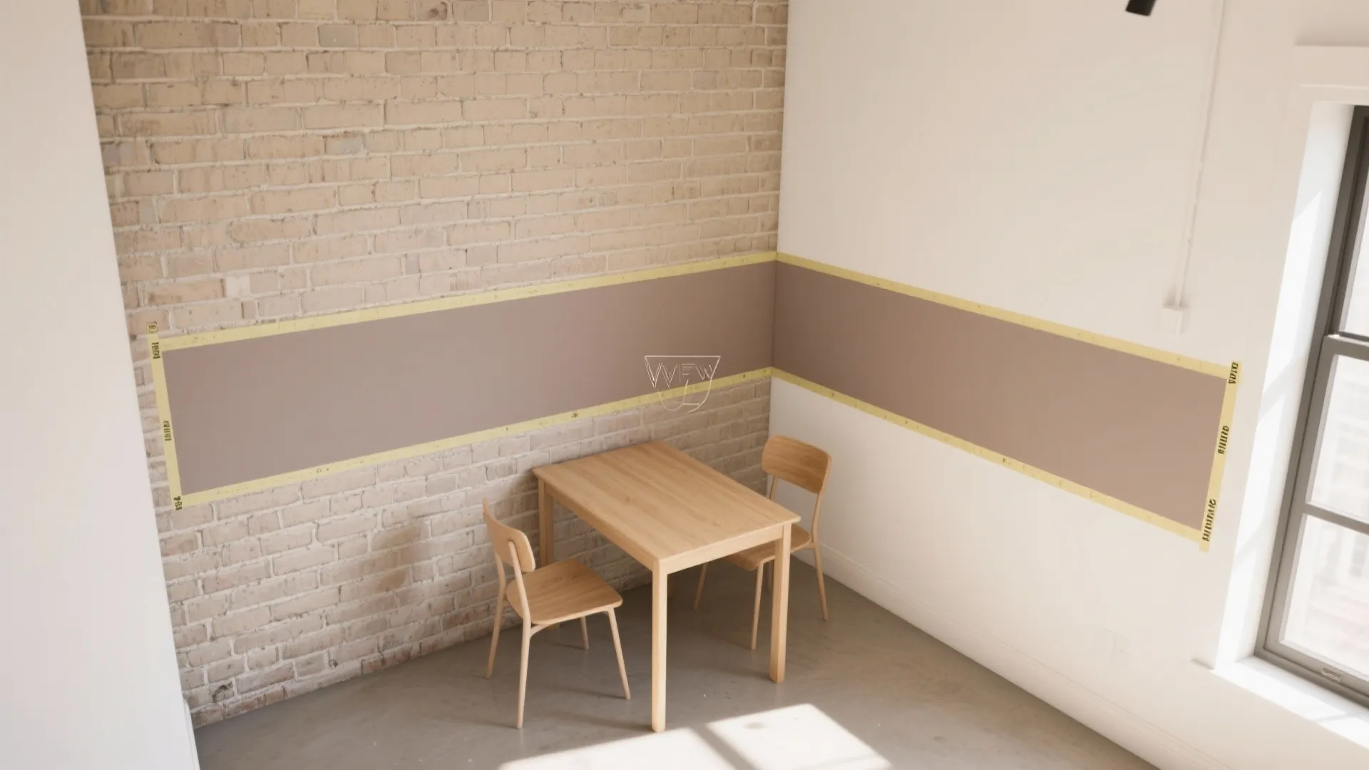 Color-Blocked Geometry to Zone Small Rooms