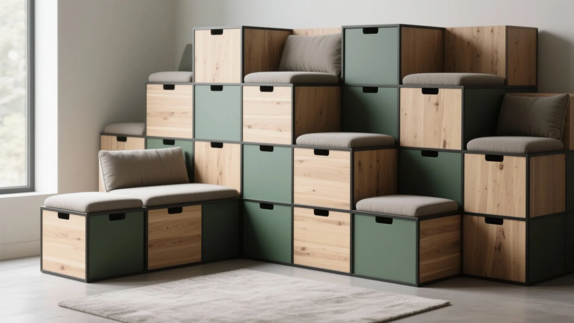 2. Blocky furniture and modular chests