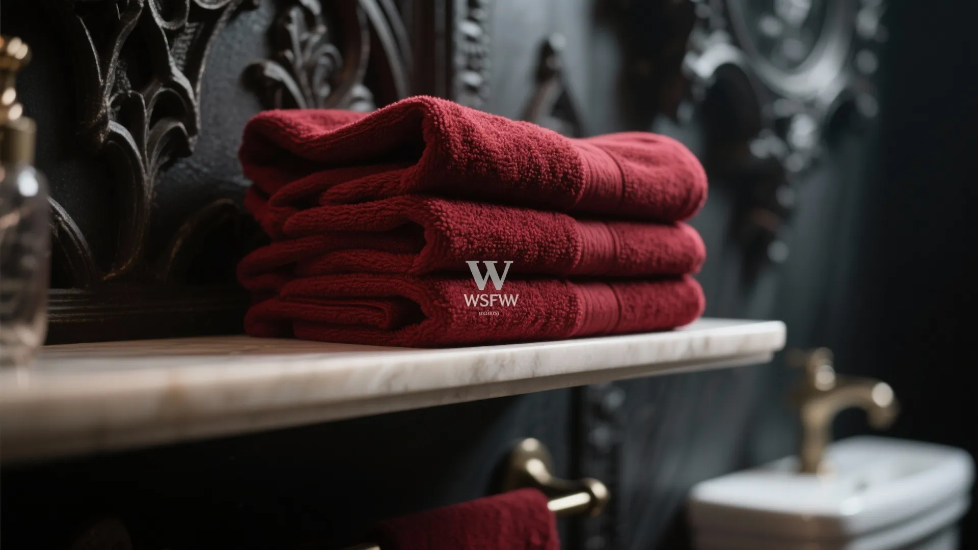 6. Blood-Red Towels