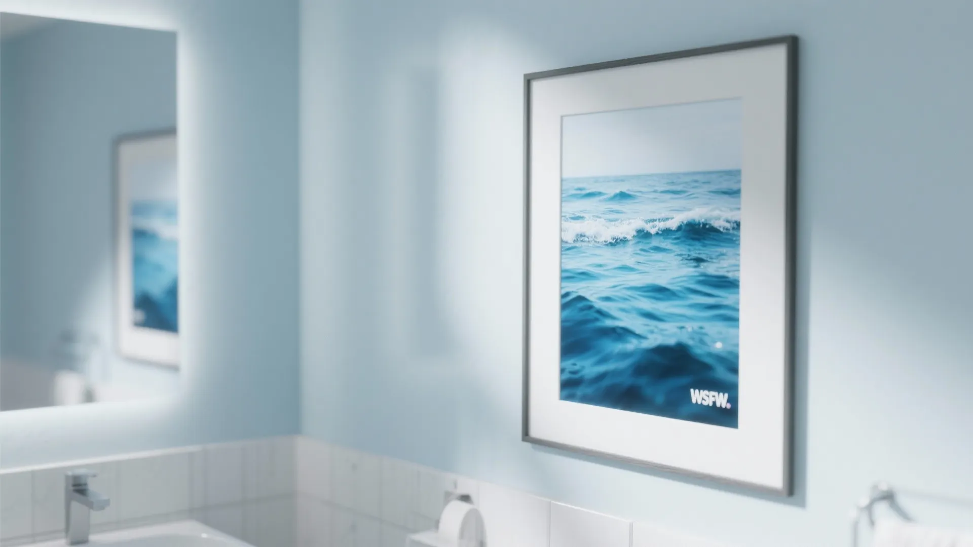 10. Artwork with Blue Accents