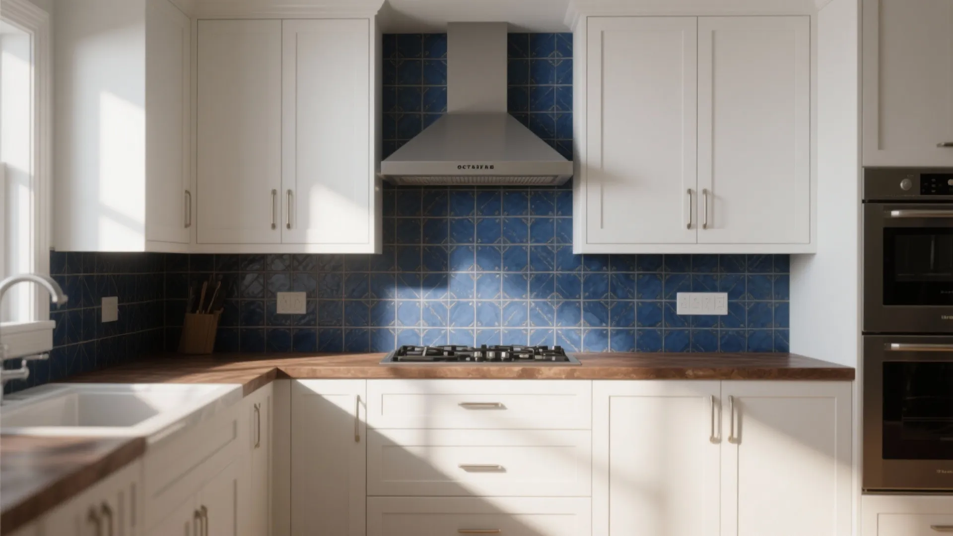 4. High-Contrast Backsplash for Visual Interest