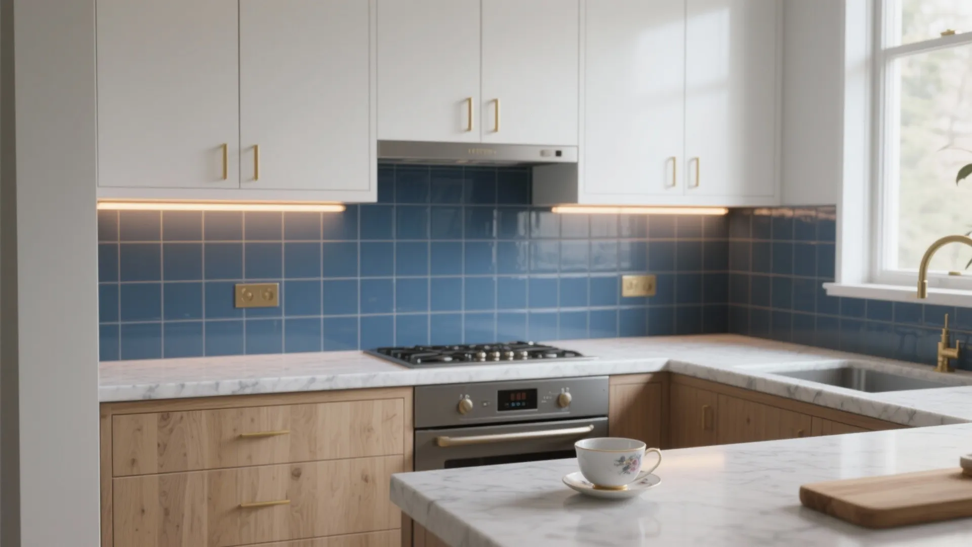 5 Blue Tile Backsplash Ideas for Small Kitchens