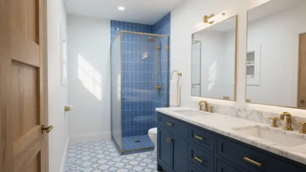 5 Blue Bathroom Design Ideas That Feel Bigger
