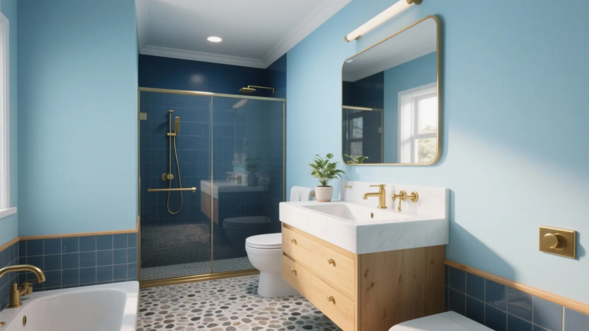 Blue Bathroom Decorating Ideas: 5 Inspiring Looks: Practical, stylish blue bathroom decorating ideas I use to transform small and large bathrooms