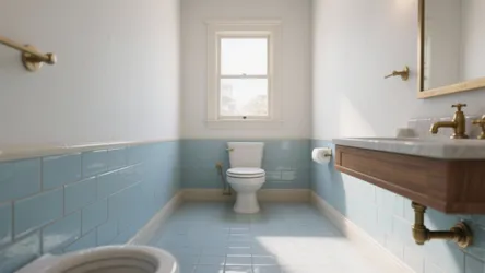 5 Blue Floor Tile Ideas for Small Bathrooms