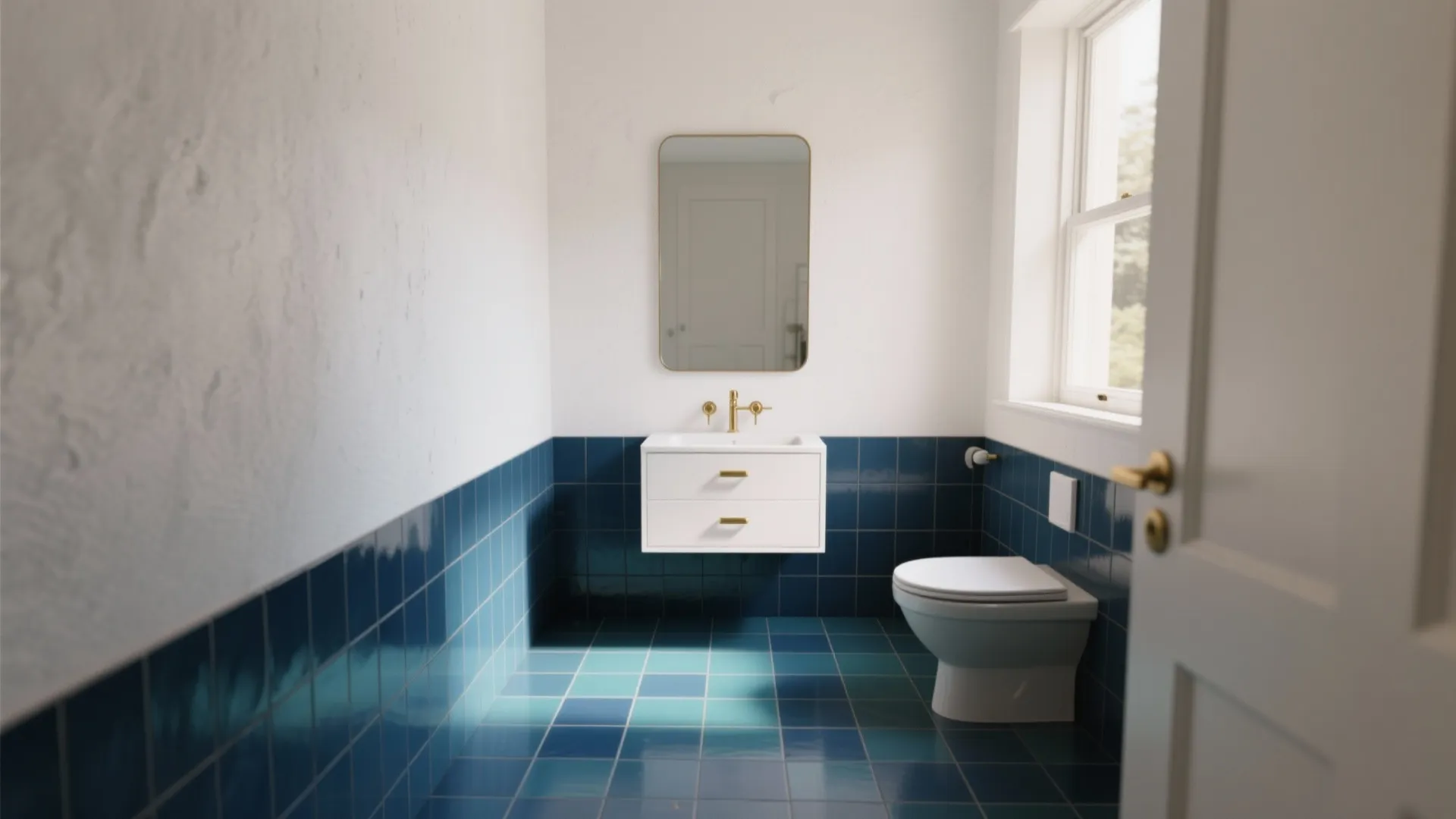 Blue Bathroom Tile Floor Ideas — 5 Inspired Looks: Creative small-space solutions and real-world tips for styling a blue tile bathroom floor