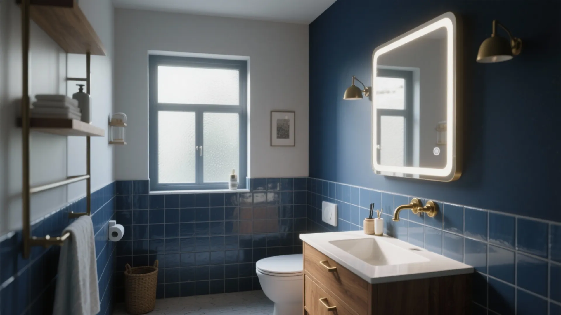 5 Blue Bathroom Tile Ideas: Creative small-space bathroom ideas using blue wall tiles from a pro designer